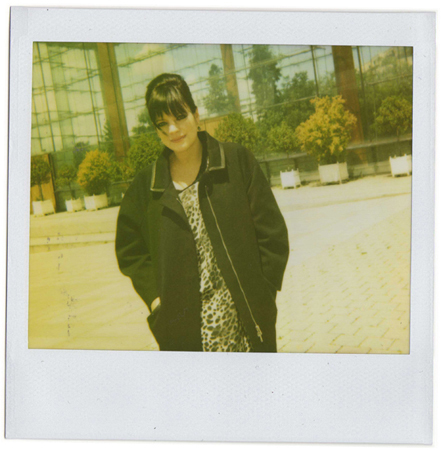 Polaroid picture of English singer Lily Allen by fashion photographer Antonio Barros