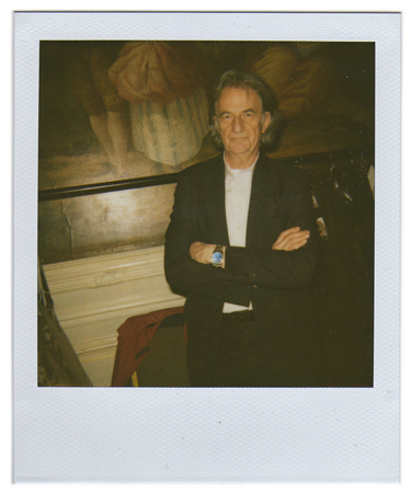 Polaroid picture of English fashion designer Paul Smith by fashion photographer Antonio Barros