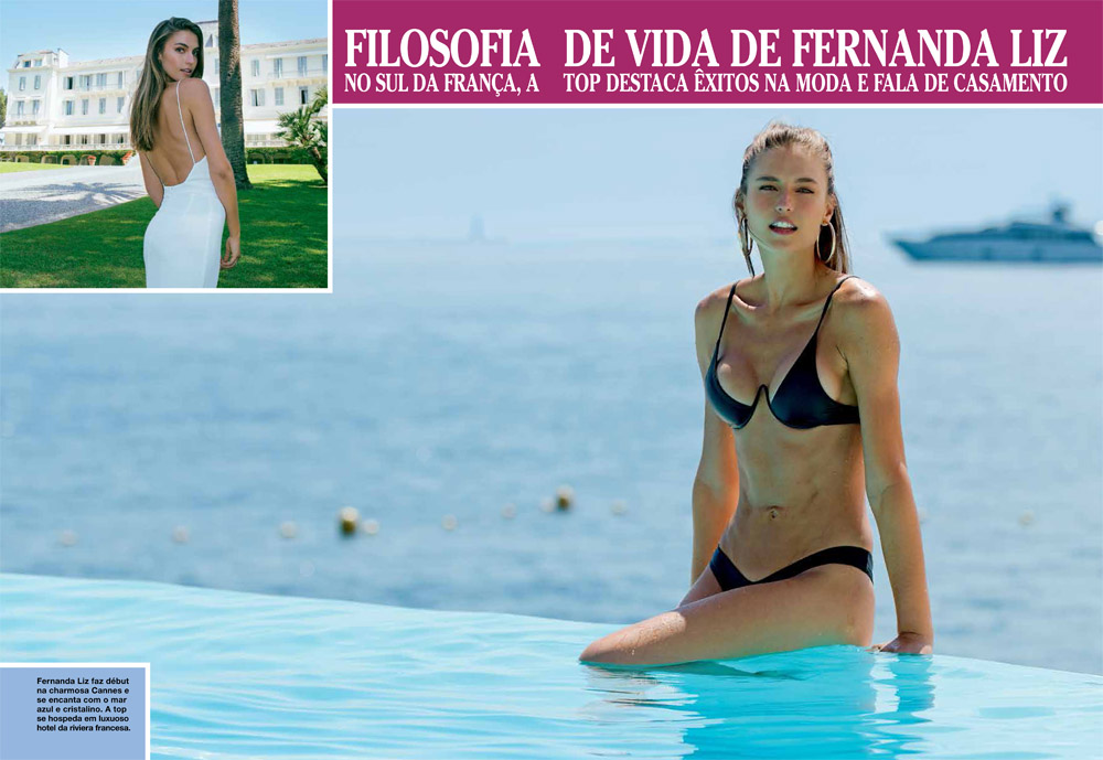Swimwear Fashion editorial picture of Fernanda Liz for Caras Brazil by Antonio Barros